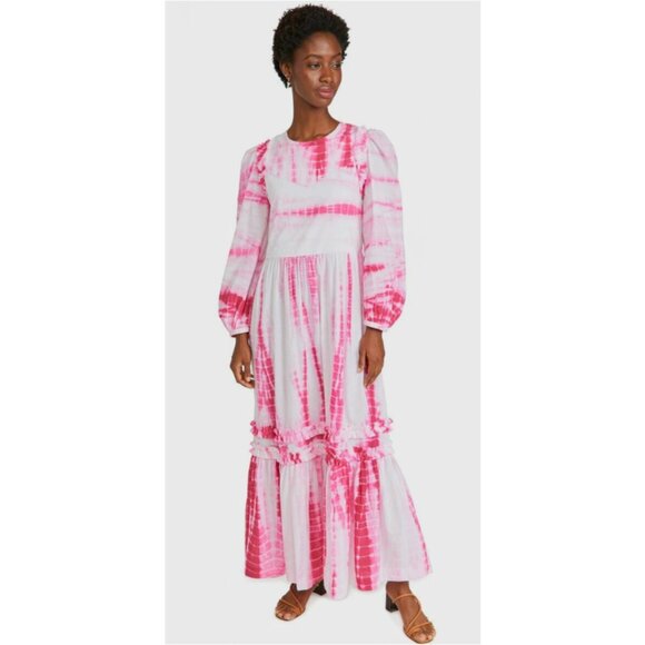 NEW Alix of Bohemia Plume Pink Shibori Dress